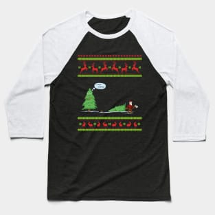 Funny Ugly Christmas Sweater Baseball T-Shirt